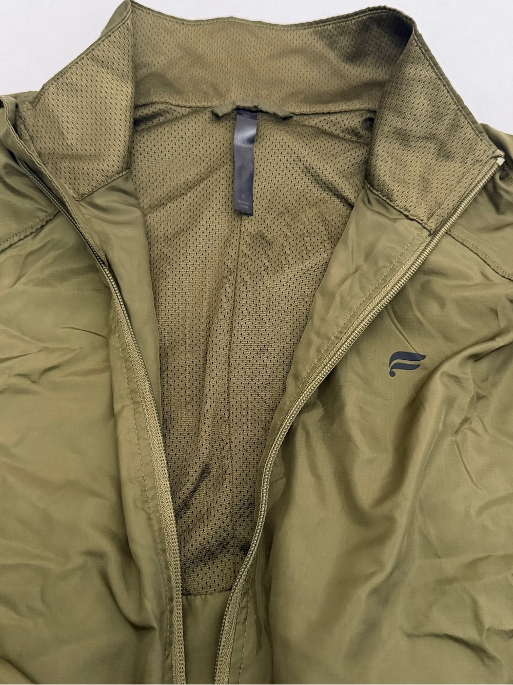 Fabletics Men’s Olive Zip-Up Performance Jacket - Picture 2 of 5